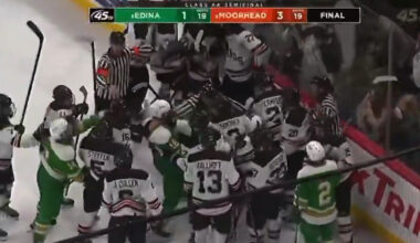 Edina Moorhead Hockey Brawl Sportsmanship Minnesota Tournament Fight