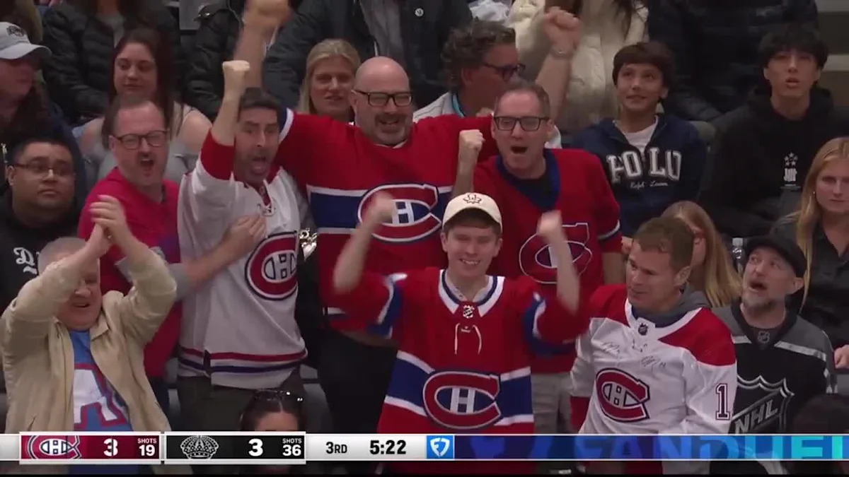 Juraj Slafkovsky with a Powerplay Goal vs. Los Angeles Kings