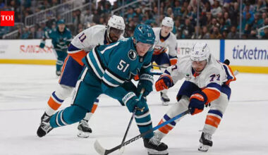 New York Islanders: Bo Horvat’s clutch OT winner lifts New York Islanders past San Jose Sharks as rookie Matthew Schaefer makes NHL history | NHL News