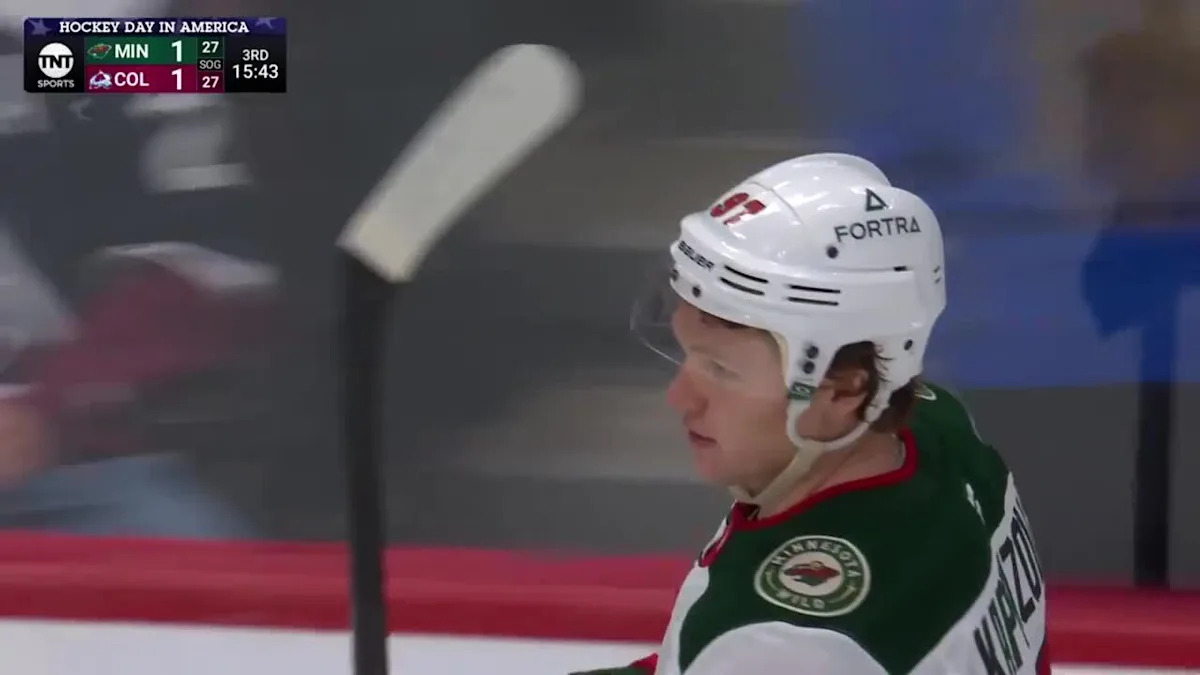 Kirill Kaprizov with a Powerplay Goal vs. Colorado Avalanche