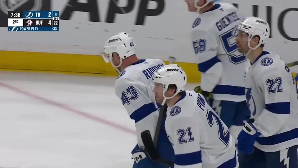 Nikita Kucherov with a Powerplay Goal vs. Buffalo Sabres