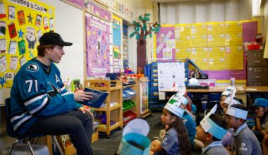 Sharks stars promote reading at elementary school in San Jose – The Mercury News