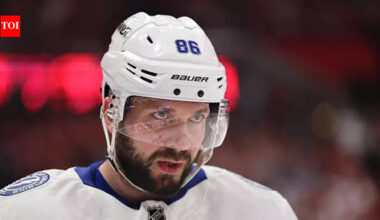 Nikita Kucherov reaches 100 points as Tampa Bay Lightning defeat Toronto Maple Leafs in crucial NHL match | NHL News