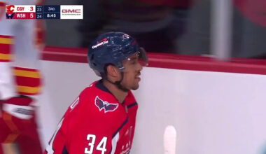 Justin Sourdif with a Goal vs. Calgary Flames