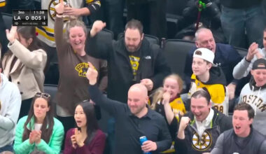 Mason Lohrei with a Goal vs. Los Angeles Kings