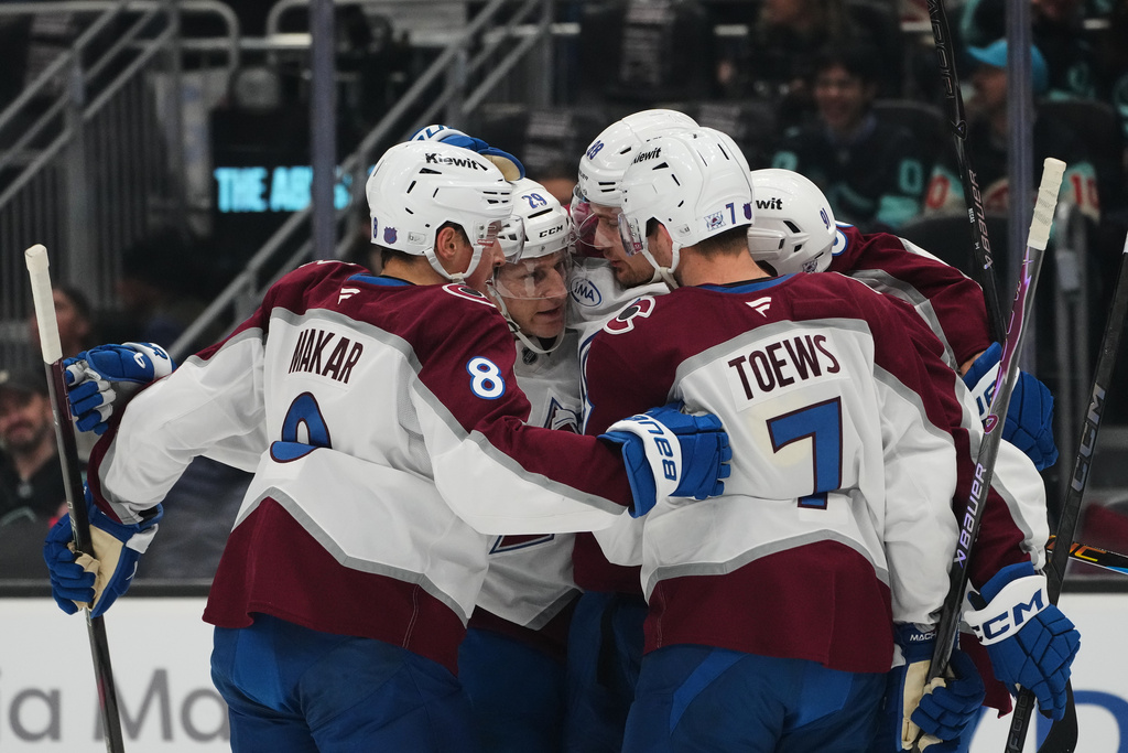 Avalanche bounce back with 5-1 win over Kraken in Seattle