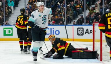 McMann scores twice in debut, Kraken beat Canucks 5-2