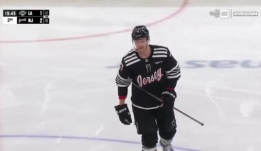 Anze Kopitar with a Powerplay Goal vs. New Jersey Devils