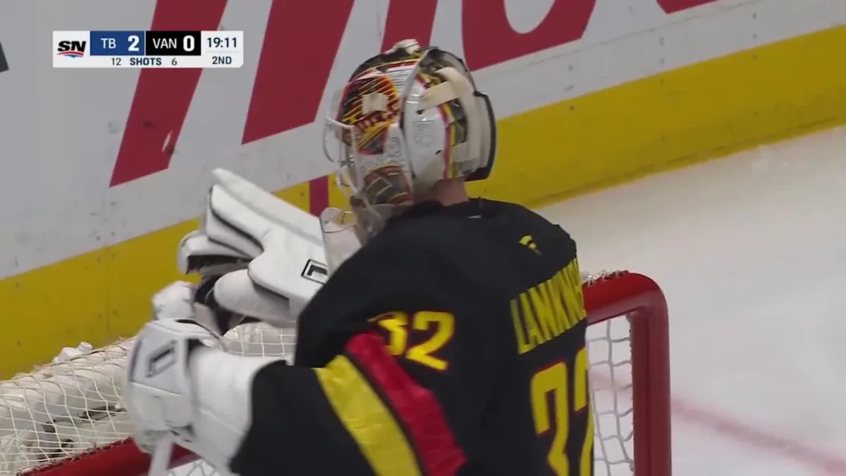 Darren Raddysh with a Goal vs. Vancouver Canucks