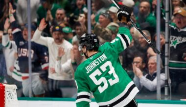 Stars’ Wyatt Johnston breaks franchise single-season power play goals record