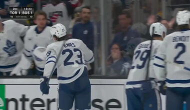 Max Domi with a Powerplay Goal vs. Boston Bruins