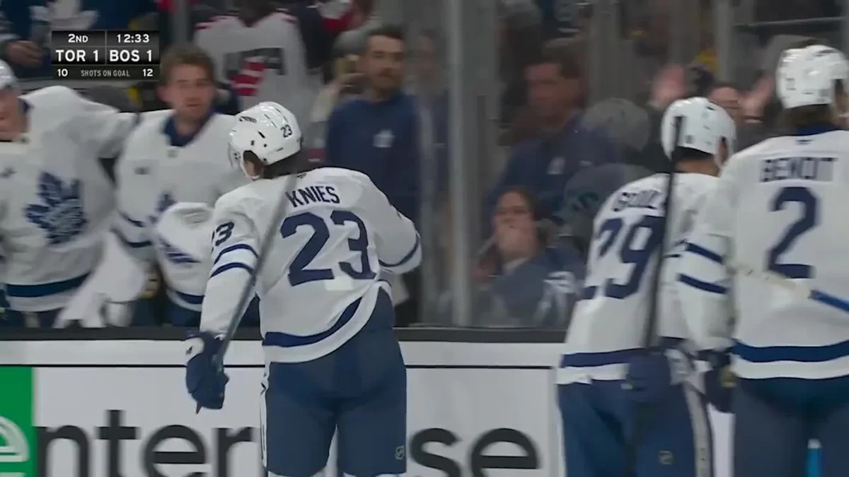 Max Domi with a Powerplay Goal vs. Boston Bruins