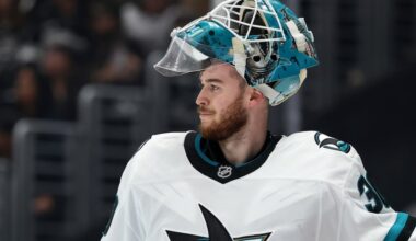 San Jose Sharks' Yaroslav Askarov discusses trade from Nashville Predators