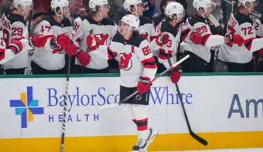 Jack Hughes scores twice in a 4-goal 1st for Devils as Stars lose 2nd straight in regulation