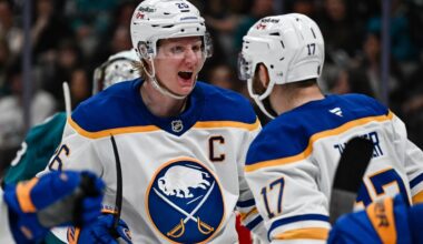 Fiancee of Sabres' Rasmus Dahlin's attends first game in Buffalo since her heart transplant