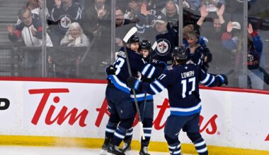 Scheifele sparks Jets with a goal, 2 assists and a rare fight in a 4-1 win over Golden Knights