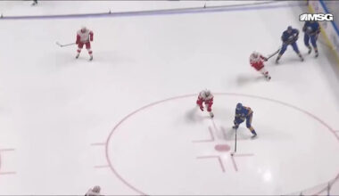 Tage Thompson with a Goal vs. Detroit Red Wings