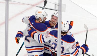 Oilers and Golden Knights heading opposite directions after playoff-like atmosphere