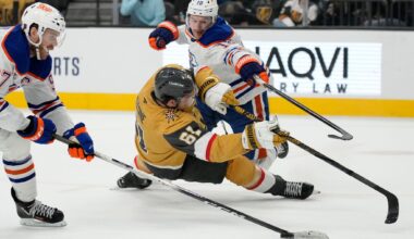 Oilers and Golden Knights heading opposite directions after playoff-like atmosphere
