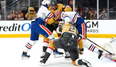 Oilers edge Knights in OT after Connor McDavid hits assists milestone