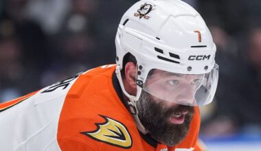 Ducks captain Radko Gudas out against Oilers with injury