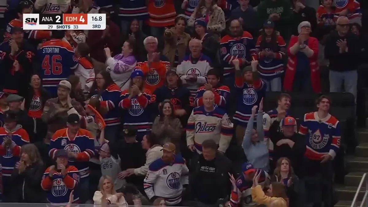 Zach Hyman with a Goal vs. Anaheim Ducks