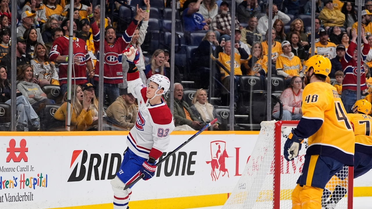 Montreal Canadiens win their 4th straight beating the Predators 4-1