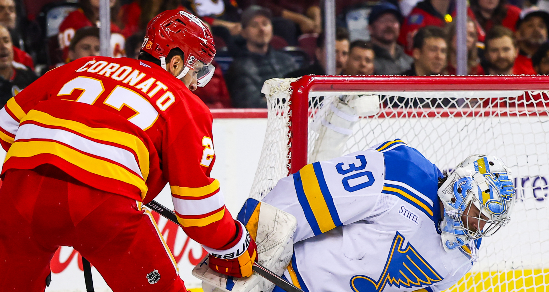 Matt Coronato of the Calgary Flames NHL