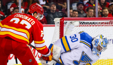 Matt Coronato of the Calgary Flames NHL