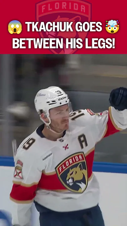Tkachuk scores BETWEEN HIS LEGS! 🤯 - YouTube