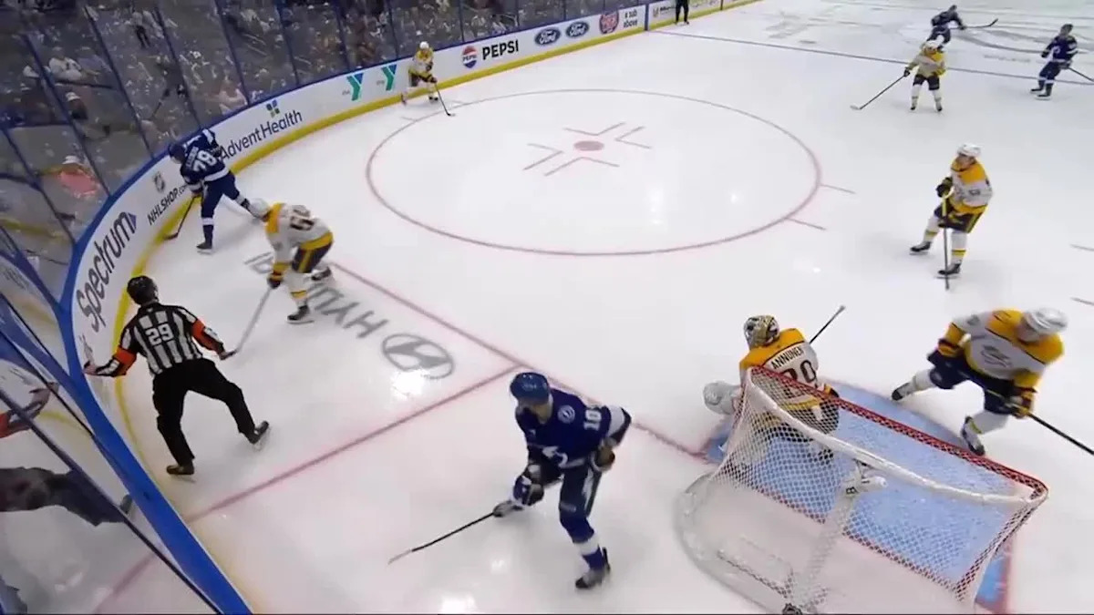 Corey Perry with a Goal vs. Nashville Predators