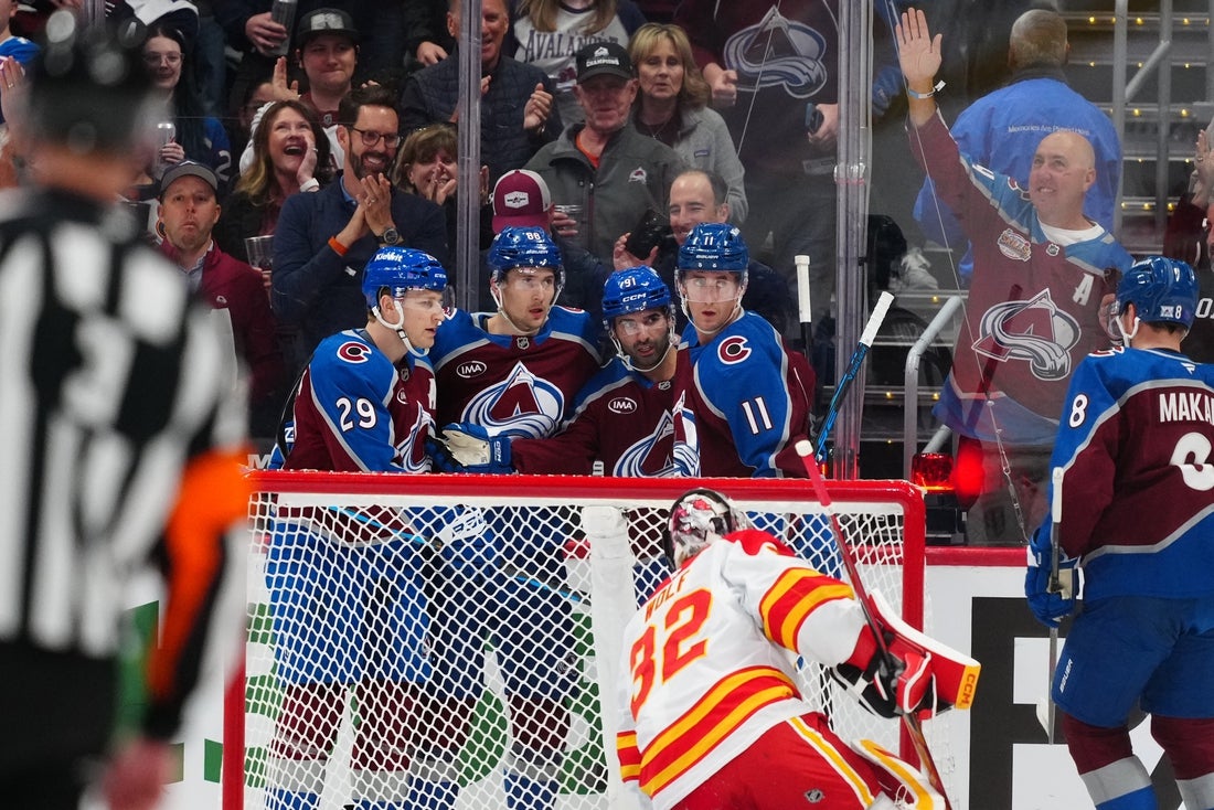 NHL roundup: Nazem Kadri scores twice to power Avs past Flames