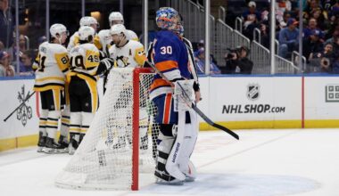 Islanders allow season-high eight goals to Penguins, fall out of second in Metropolitan Division