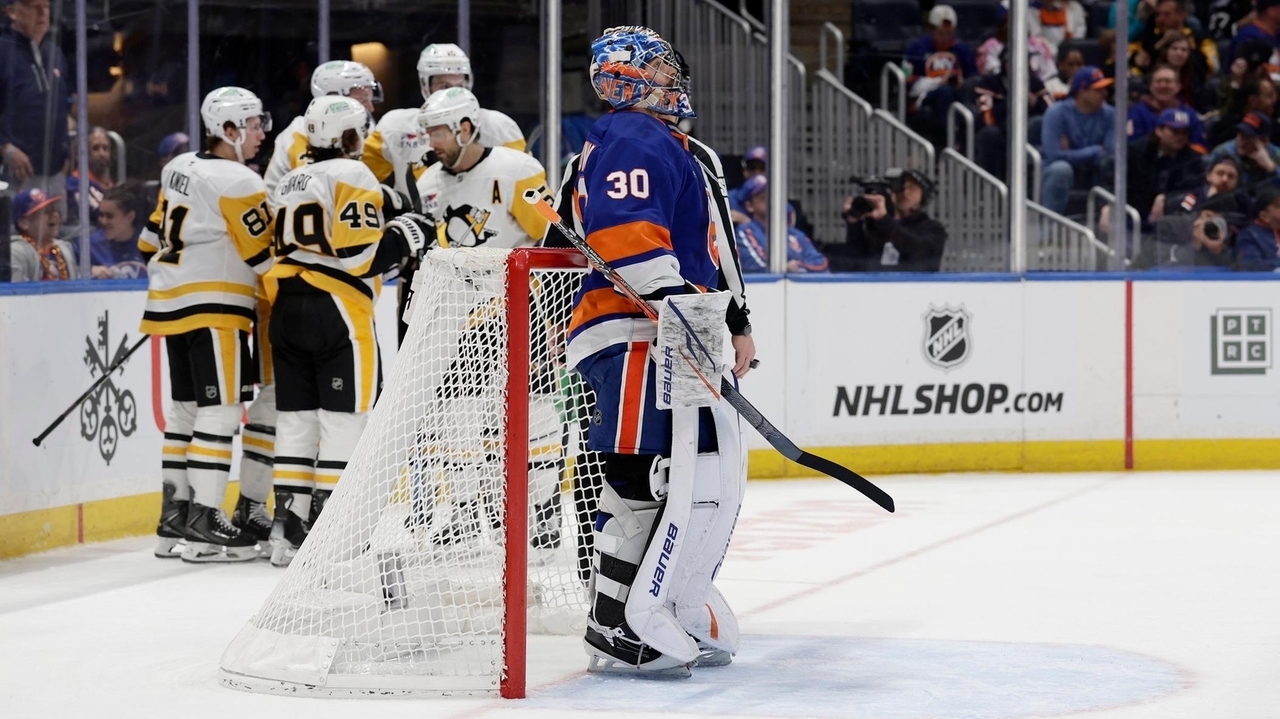 Islanders allow season-high eight goals to Penguins, fall out of second in Metropolitan Division