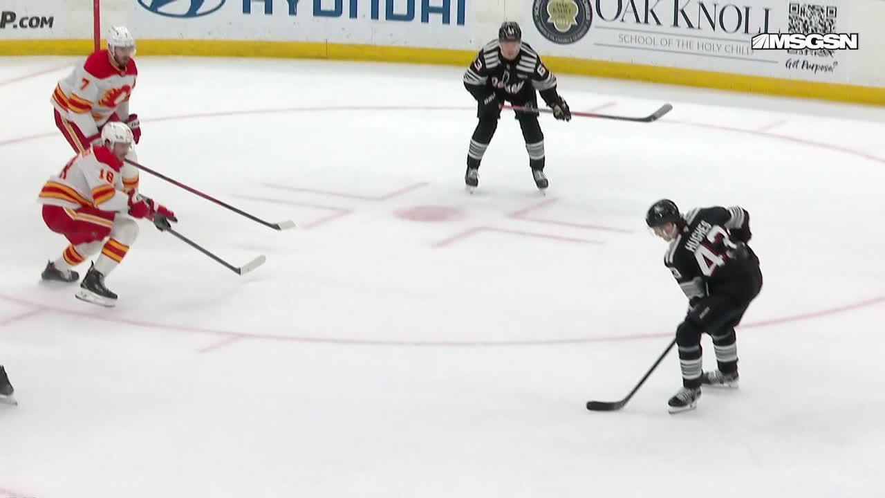 Beecher scores twice, Backlund reaches 600-point mark in 5-4 Flames win over Devils