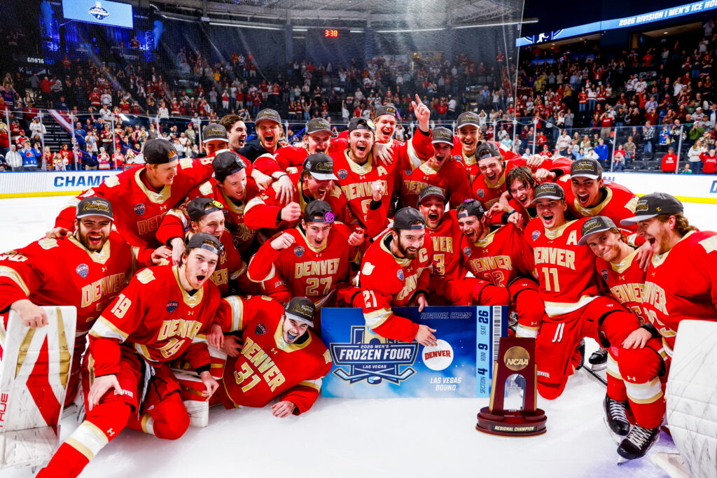 Denver Pioneers hockey routs Western Michigan, advances to third straight Frozen Four