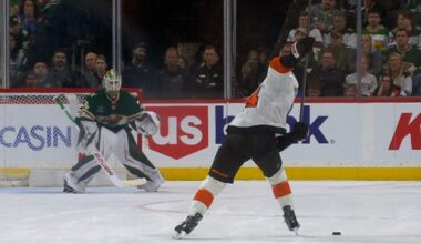 Watch Owen Tippett’s shorthanded slap shot tie up Flyers vs. Wild – NBC Sports Philadelphia