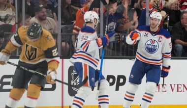 Oilers and Golden Knights heading opposite directions after playoff-like atmosphere