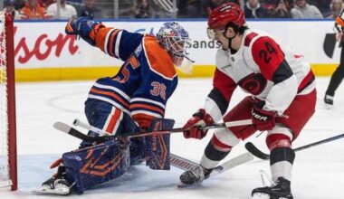 East-leading Hurricanes beat the Oilers 6-3 for their 7th victory in 8 games