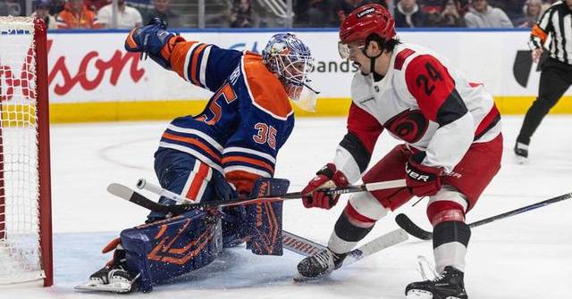 East-leading Hurricanes beat the Oilers 6-3 for their 7th victory in 8 games