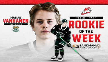 2026 NHL Draft-eligible forward Vanhanen named Sandman WHL Rookie of the Week