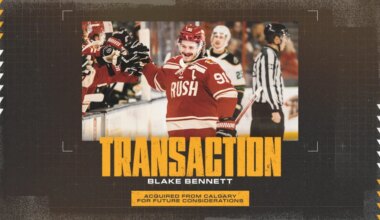 PENGUINS ACQUIRE BLAKE BENNETT FROM CALGARY