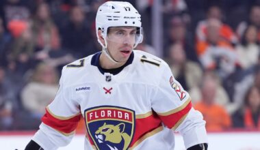 Florida Panthers' Evan Rodrigues likely out for the rest of the season with a broken finger