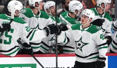 Stars forward Justin Hryckowian entered Tuesday night's game against the Bruins with 12 goals and 14 assists in 73 games this season.