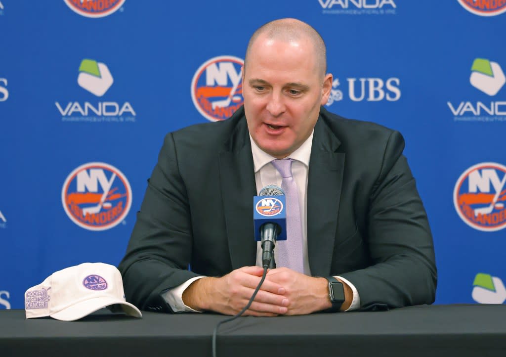 Islanders GM Mathieu Darche Robert Sabo for NY Post