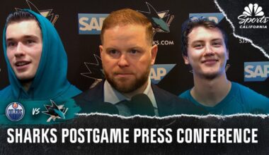 Macklin Celebrini, Sharks players break down 5-4 win over Oilers – NBC Sports Bay Area & California
