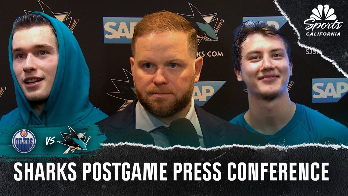 Macklin Celebrini, Sharks players break down 5-4 win over Oilers – NBC Sports Bay Area & California