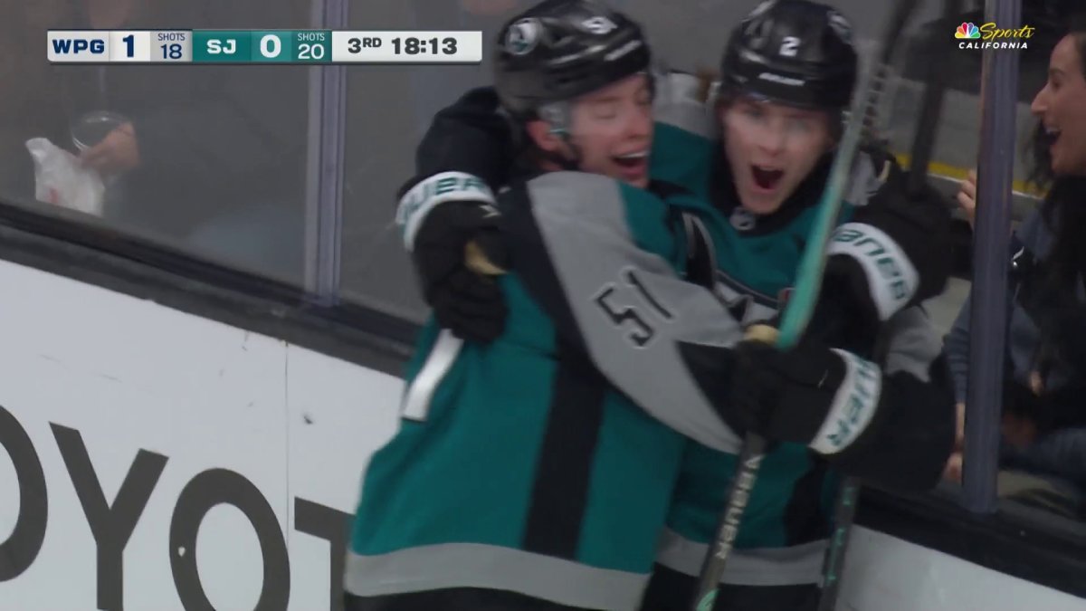 Will Smith’s third-period goal ties Sharks vs. Jets game – NBC Sports Bay Area & California