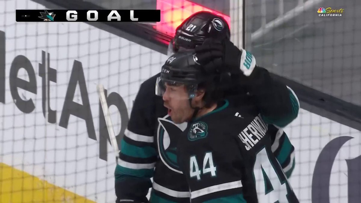 Sharks’ Kiefer Sherwood dishes perfect assist to Alex Wennberg – NBC Sports Bay Area & California