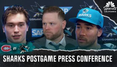 Kiefer Sherwood, Macklin Celebrini and more discuss Sharks’ win – NBC Sports Bay Area & California